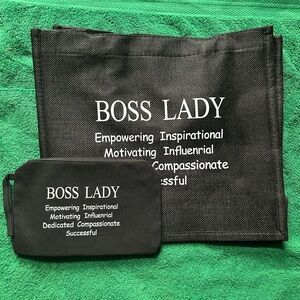 Boss Lady… Tote Bag with Pencil Case Bag **BRAND NEW AND NOT USED**